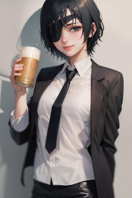 00040-1468855497-), smile, looking at viewer, holding a beer can, eyepatch, black jacket, collared shirt, necktie, black pants.jpg